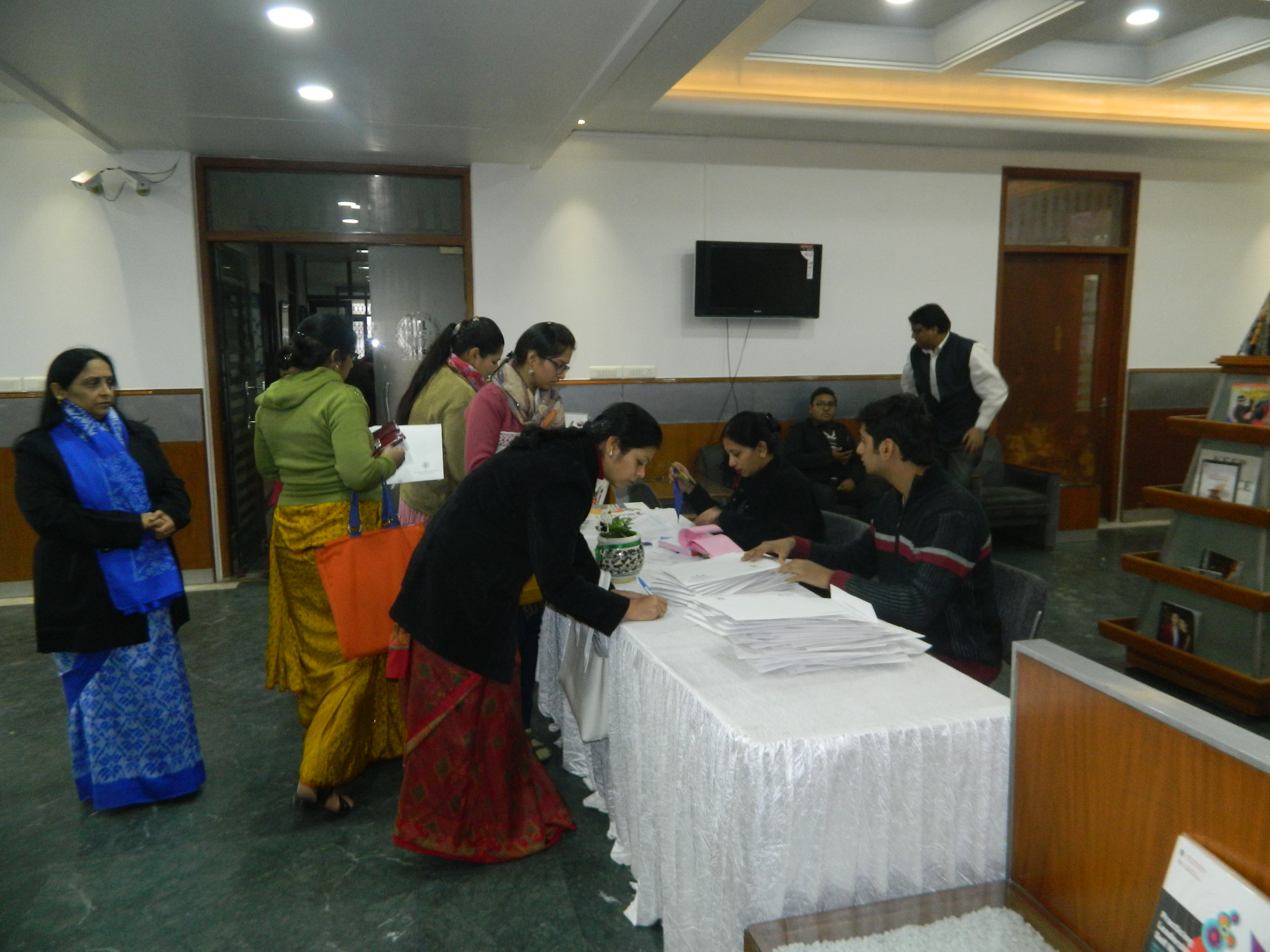 Psychology Workshop Registration Desk, 2013